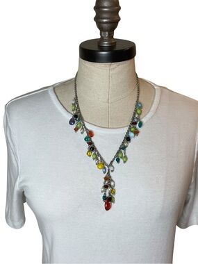 Multicolor Bead Drop Y-Necklace - Women Jewelry